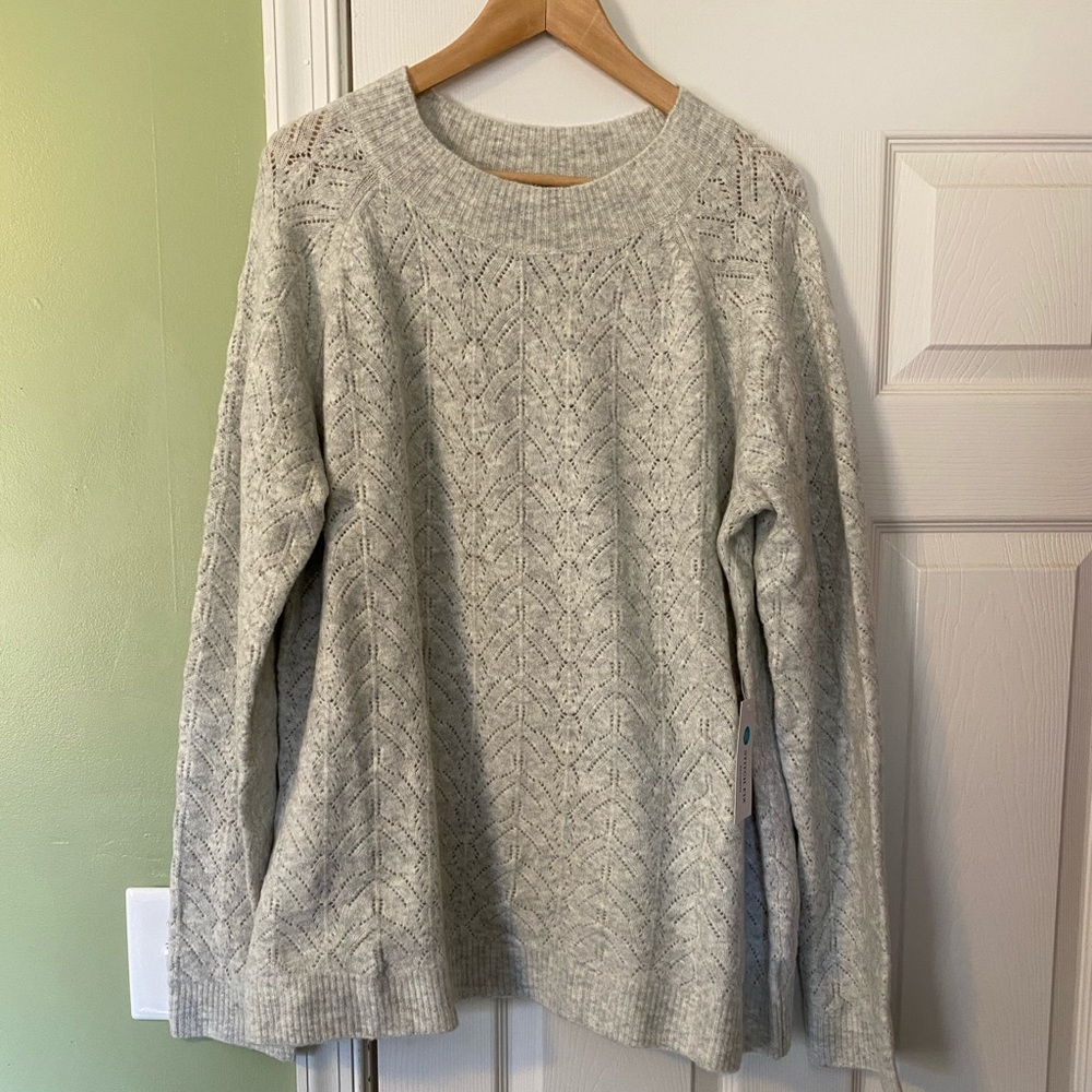 FATE Herringbone Weave Sweater 2X NWT